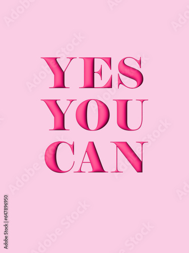 Affirmation pink barbie background vector. Wallpaper design with text. Illustration for prints, wall art, cover, wrapping, poster