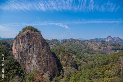 A landscape picture of the mountains and hills of Wuyishan © Tatiana Kashko