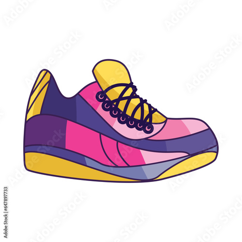 nineties pop art style sneaker