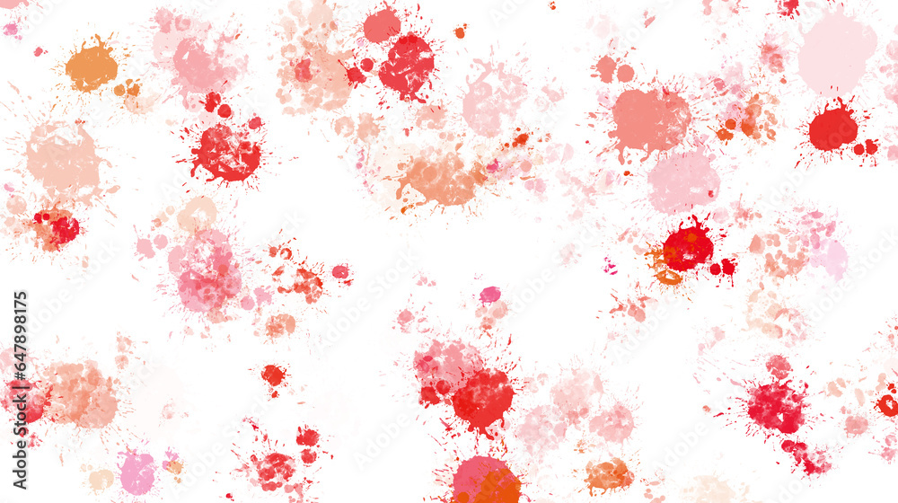 Red paint stains with transparent background. Splash background with drops and stains.
Red paint stains with transparent background. Splash background with drops and stains.