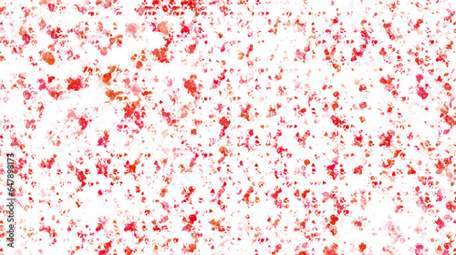 Red paint stains with transparent background. Splash background with drops and stains. 