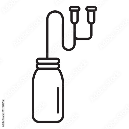 Automatic milking system vector, Milk pouring in bottles glyph icon. flat icon illustration on white background..eps