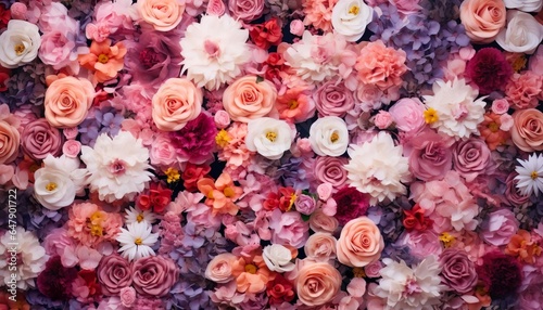 Flower wall photo