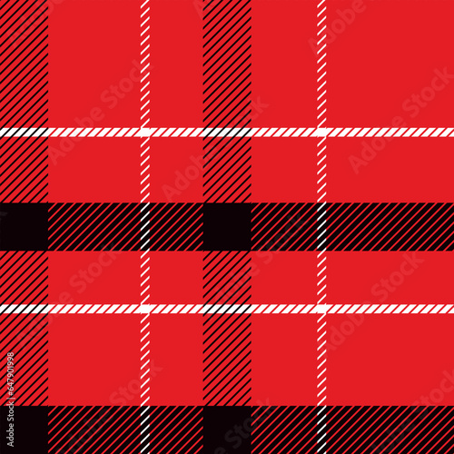 New Year. Christmas backgrounds in rustic style. Red green black Christmas tartan, vector patterns of fabric texture of a flannel shirt in the style of a lumberjack. Design for packaging.