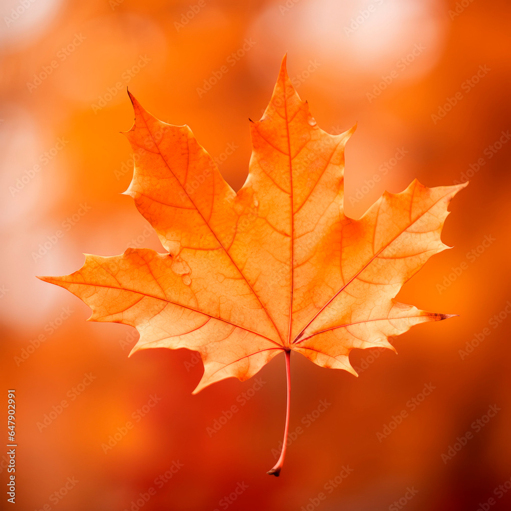 Fototapeta premium autumn maple leaf