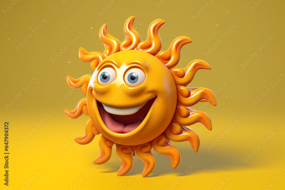 cute and funny 3d sun cute and funny 3d sun