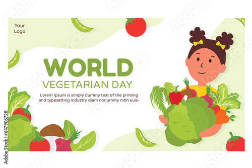 world vegetarian day landing page design