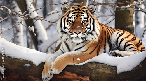 Siberian Tiger in nature