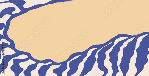vector graphic boho background. vector art print 