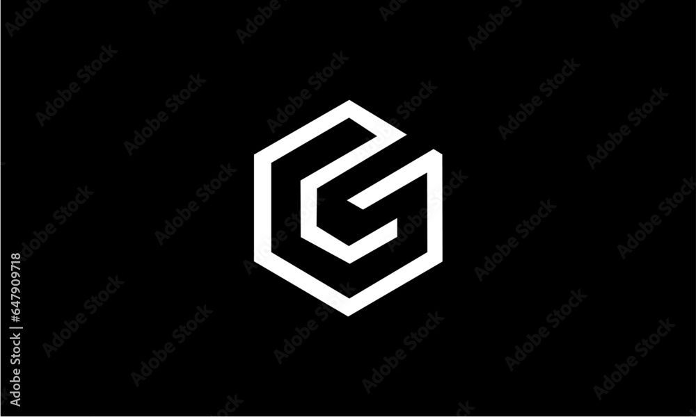 G alphabet logo - obrazy, fototapety, plakaty 