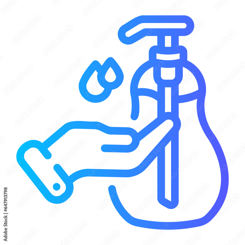 liquid soap Line Gradient Icon liquid soap Line Gradient Icon