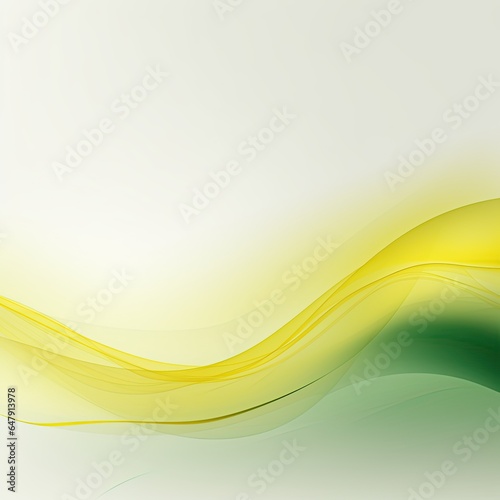 Simple yellow green background, wavy lines, gradient