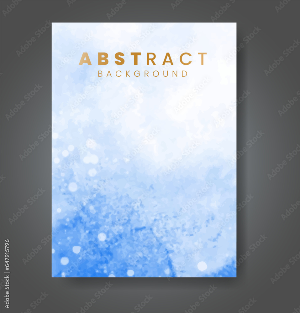 Cover template with watercolor background. Design for your cover, date, postcard, banner, logo.