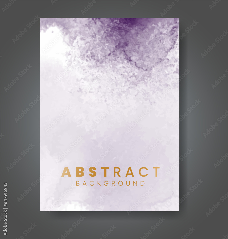 Cover template with watercolor background. Design for your cover, date, postcard, banner, logo.