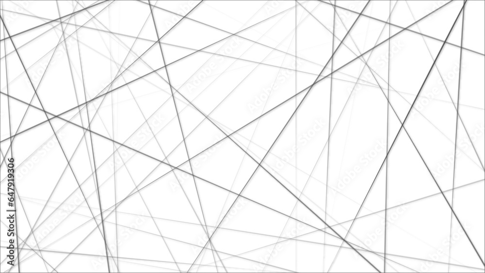 Random chaotic lines abstract geometric pattern. Abstract pattern black random stripe background diagonal chaos line angle
