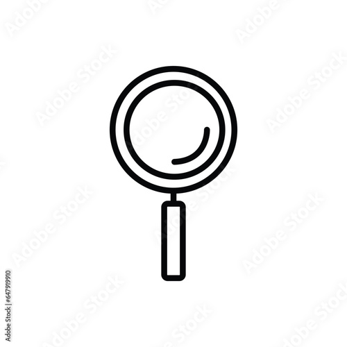 magnifying glass. line Vector illustration