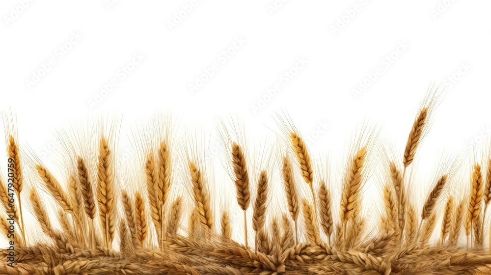 golden wheat isolated on white golden wheat isolated on white