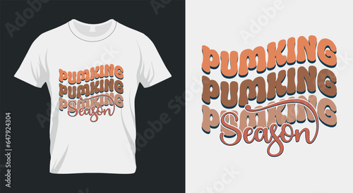 Fall Pumpkin Season Spice SVG T-Shirt Design