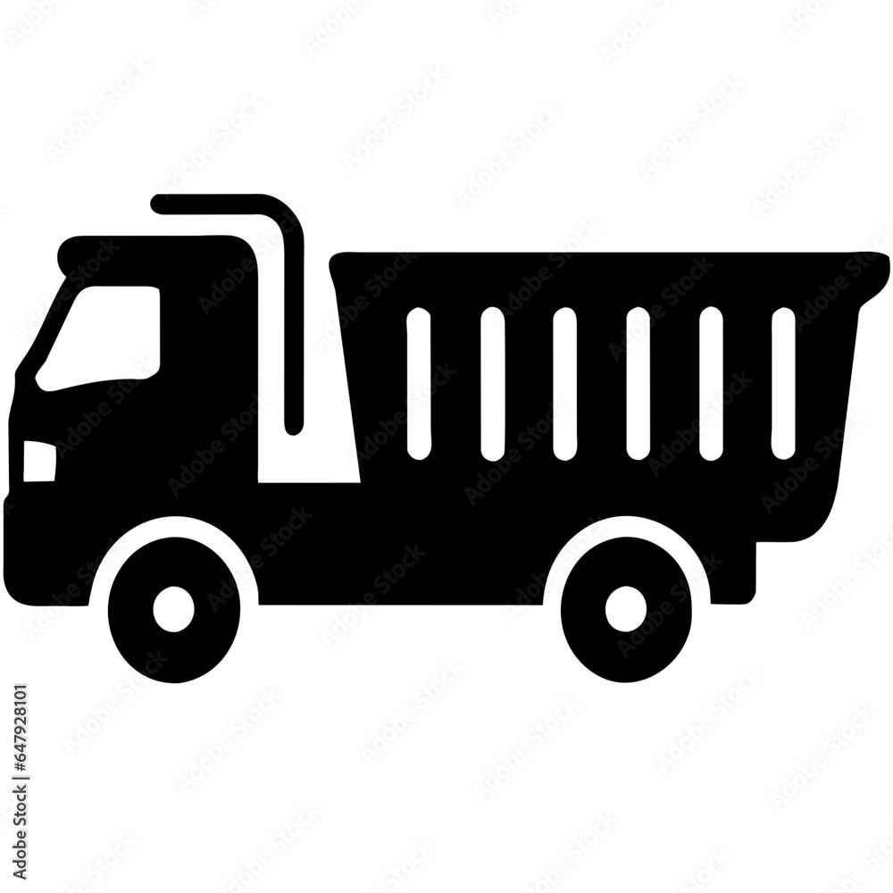 isolated dump truck icon pictogram