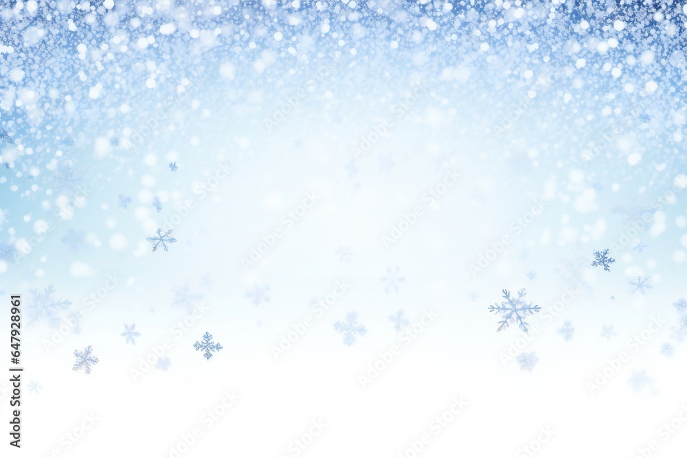 Christmas empty winter nature snow border Generative AI Christmas empty winter nature snow border Generative AI