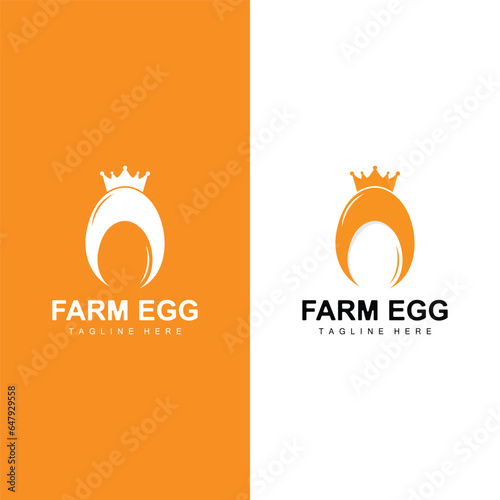Chicken Egg Logo Farm Illustration Template Vector Design