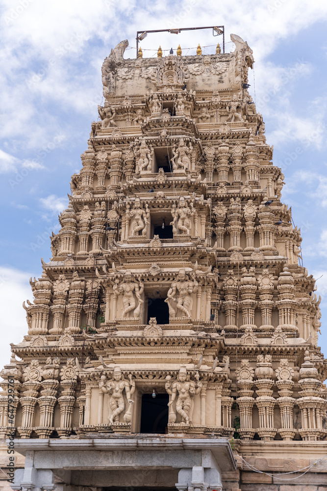Hindu temple in Tirumakudal Narsipur, Karnataka. Gunja Shri Lakshmi ...