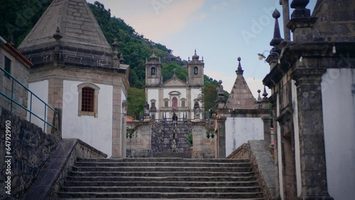 sanctuary of nossa senhora da peneda in geres national park stairway to the sanctuary photo