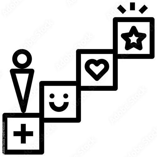 emotions outline style icon