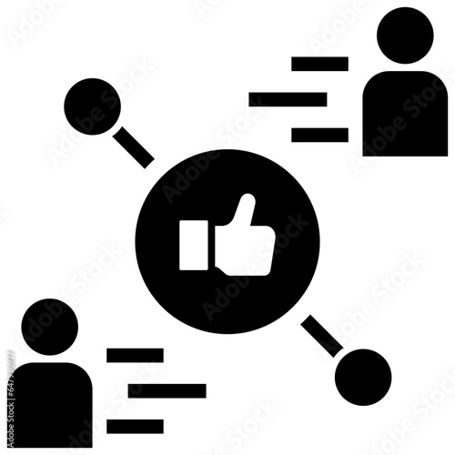 online dating glyph style icon