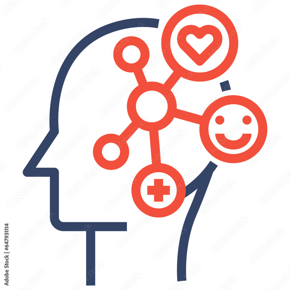 mindset color line style icon mindset color line style icon