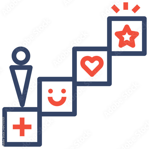 emotions color line style icon