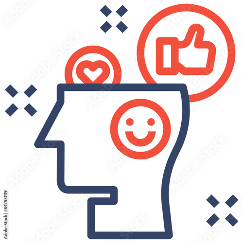 mindset color line style icon
