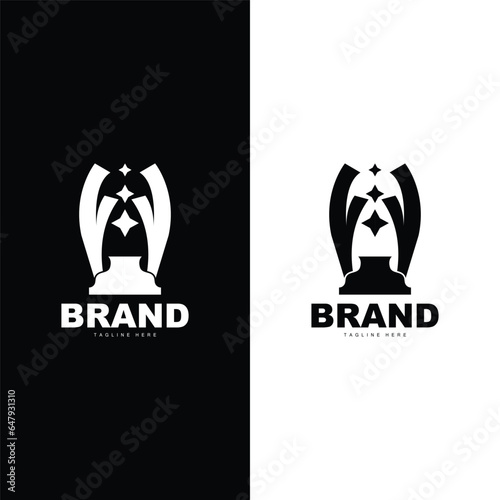 Trophy Logo Illustration Award Winner Template Vector Design