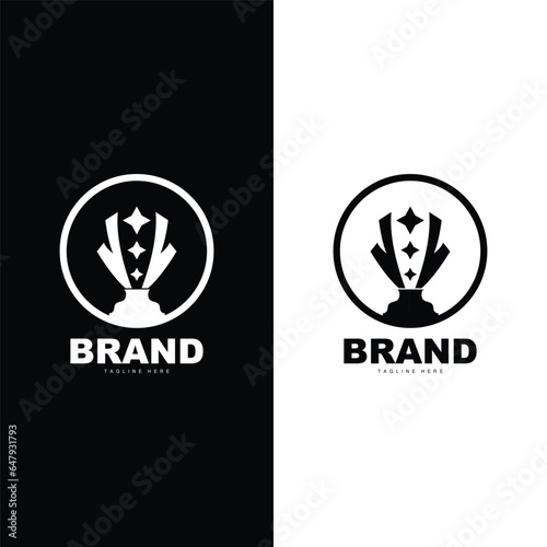 Trophy Logo Illustration Award Winner Template Vector Design