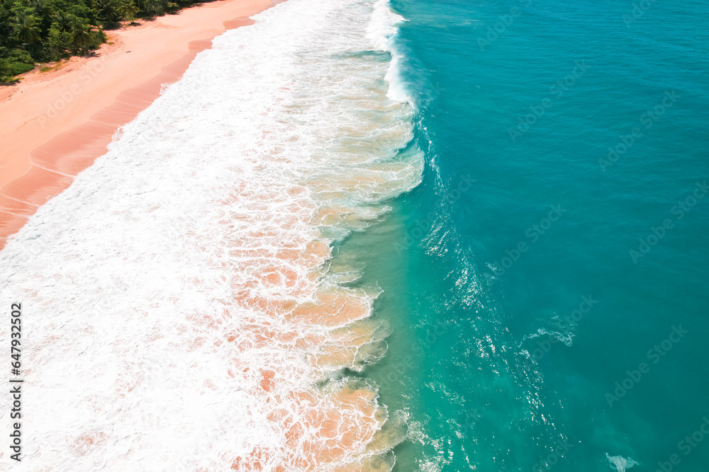 waves on a beach