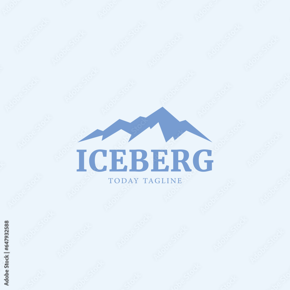 mountain logo iceberg peak outdoor adventure vector icon symbol minimalist illustration design mountain logo iceberg peak outdoor adventure vector icon symbol minimalist illustration design