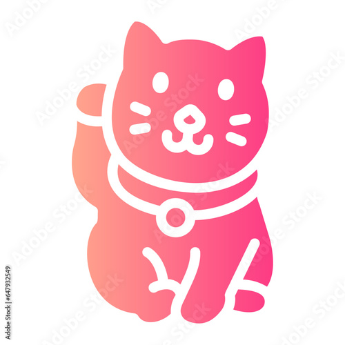 maneki neko Gradient icon