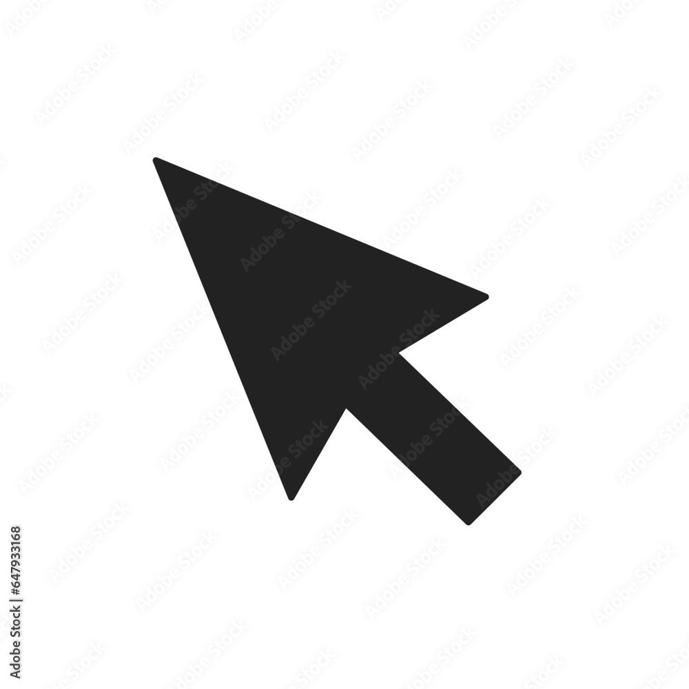 computer arrow cursor flat icon vector computer arrow cursor flat icon vector