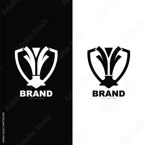 Trophy Logo Illustration Award Winner Template Vector Design