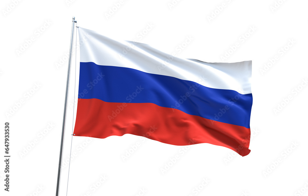 Flag of Russia on transparent background, PNG file Flag of Russia on transparent background, PNG file