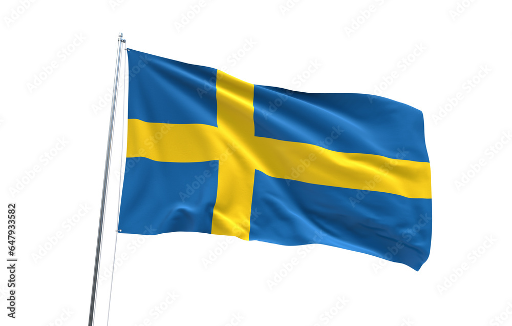 Flag of Sweden on transparent background, PNG file Flag of Sweden on transparent background, PNG file