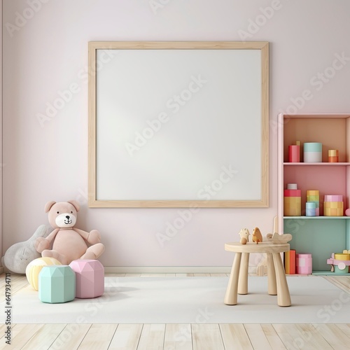 Stylish and Modern Children's Playroom with Cozy Decor and Space for Creativity