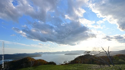 屈斜路湖の朝