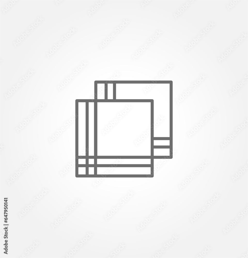 Textile icon fabric icon, vector illustration. textile. isolated on grey background.