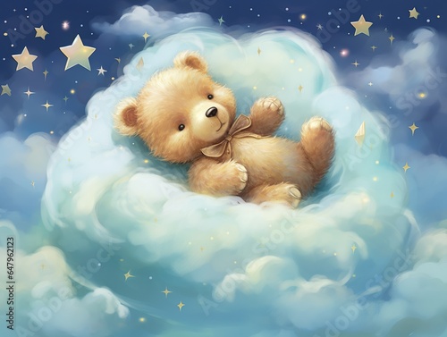 teddy bear in the sky