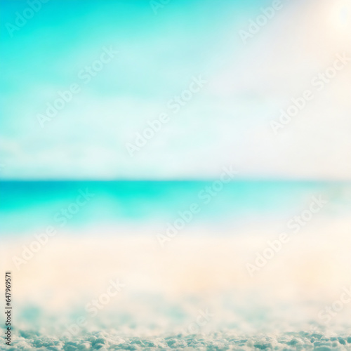 Seascape Abstraction with Beach Blur Background © Nahid