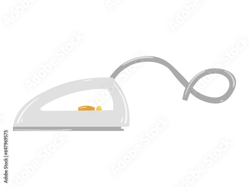 vector illustration of household electronic equipment, electronic equipment symbol for template, iron design