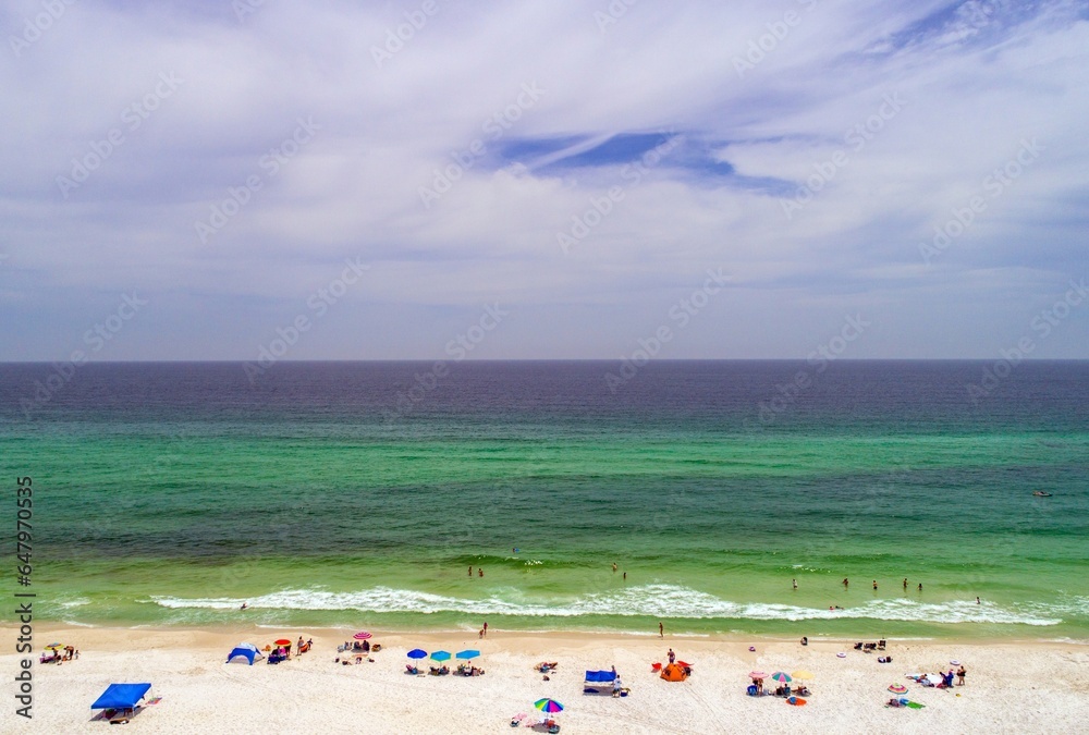 Aerial view of Pensacola Beach