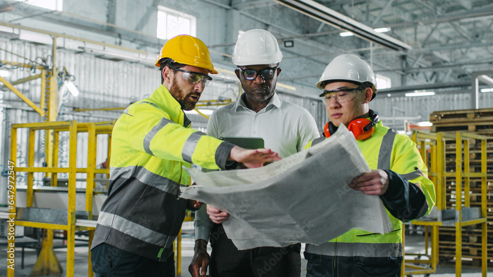 Portrait of middle-aged handsome attractive elegant Caucasian male gesticulating talking explaining to his colleagues. Two workers watching looking listening attentively. Portrait of middle-aged handsome attractive elegant Caucasian male gesticulating talking explaining to his colleagues. Two workers watching looking listening attentively.