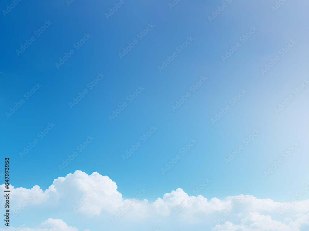 Obraz premium blue sky with clouds